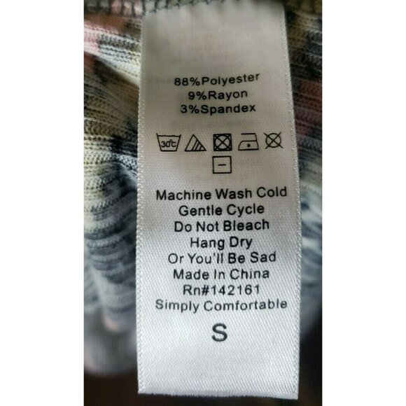 LuLaRoe Sarah Cardigan Duster Size Small Grey Orange Teal Patterned Pockets - Picture 6 of 6